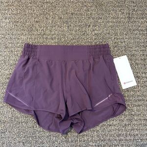 NEW Lululemon Hotty Hot High-Rise Lined Short 2.5" Grape Thistle Purple